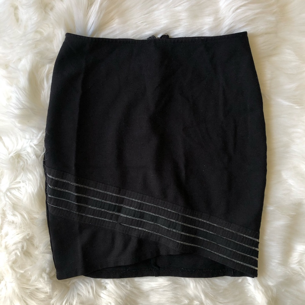 Sexy Cute Asymmetrical Black Short Skirt